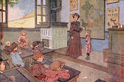 The Republican School, Early 20th Century (Illustration) by Unbekannter Künstler