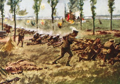 The Retreat from Mons by Unbekannter Künstler