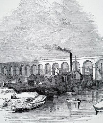 The Stockport Viaduct by Unbekannt