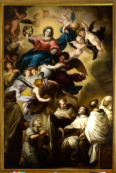 The Virgin Appears to the Carmelite Saints by Unbekannt