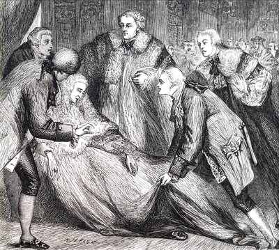 The Death of William Pitt by Unbekannt