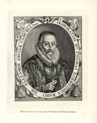 Thomas Egerton (1540-1617) by Unbekannter Künstler