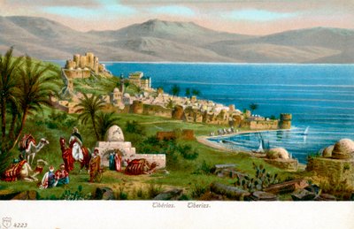Tiberias on the Sea of Galilee by Unbekannter Künstler