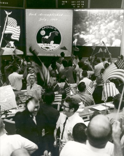 Triumph After Splashdown of Apollo 11 by Unbekannt