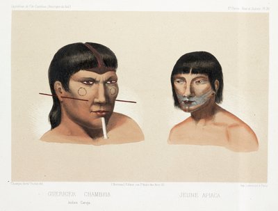 Two South American Indians, c 1843-1847 by Unbekannt