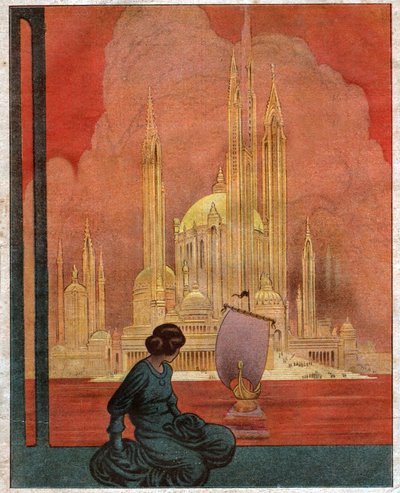 Utopian City (Illustration 1922) by Unbekannter Künstler