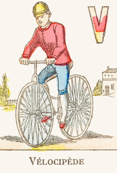 V: Velocipede - Games Alphabet, c.1890 by Unbekannt