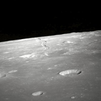 View of Rima Ariadaeus on the Moon by Unbekannter Künstler