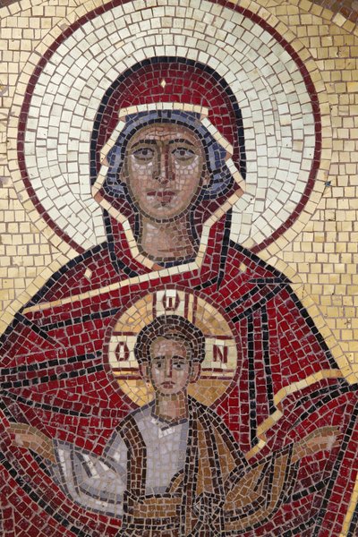 Virgin and Child Mosaic by Unbekannt