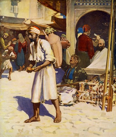 Water seller, Palestine by Unbekannter Künstler