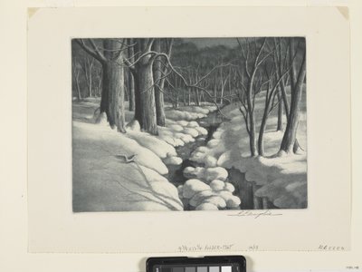 Winter Scene by Unbekannter Künstler