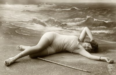 Woman in Swimsuit, c. early 1900s by Alec Hunter