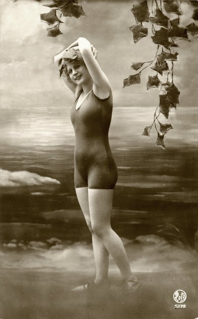 Woman in swimsuits, c. early 1900s by Alec Hunter
