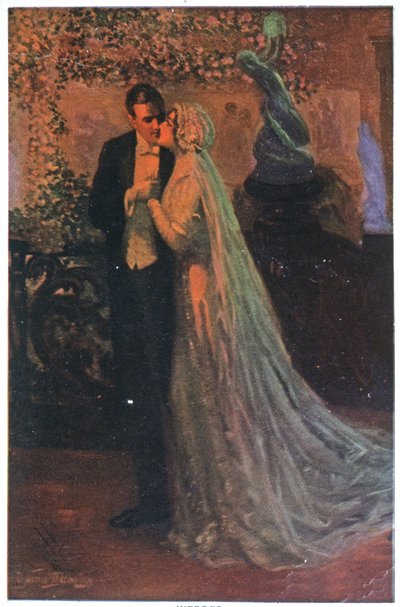Young Couple After the Ceremony by Unbekannter Künstler