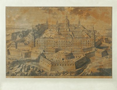 Ideal View of Göttweig Abbey by Unbekannter Stecher