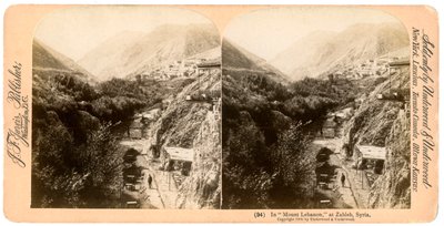 In Mount Lebanon, Zahlah, Lebanon by Underwood and Underwood