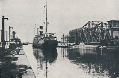 Opening of the Panama Canal by Underwood and Underwood