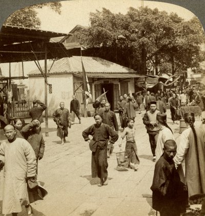 Street Scene, Canton, China by Underwood and Underwood