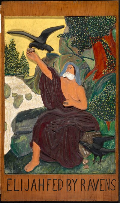 Elijah Fed by Ravens by Unidentified