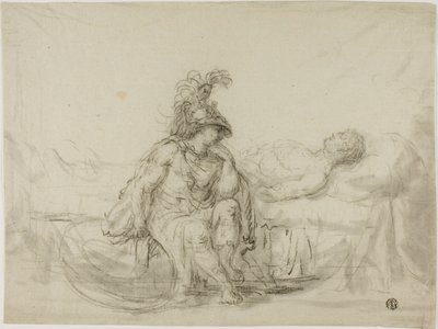 Achilles Mourning Patroclus by Unknown