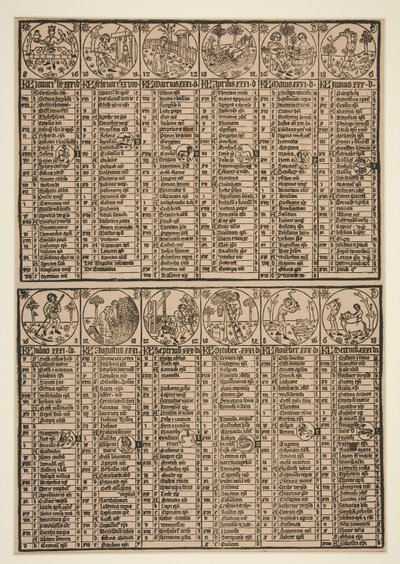 Calendar of Johann von Gemund by Unknown