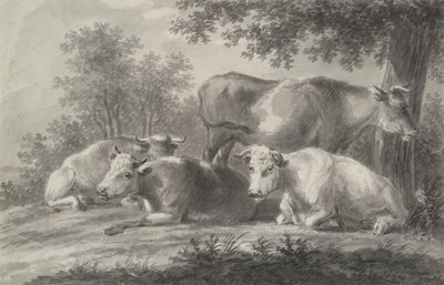 Cows Resting by Unknown