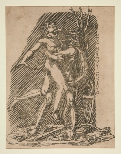 Hercules and Antaeus by Unknown