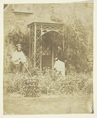 Mrs. Craik in Outdoor Garden by Unknown