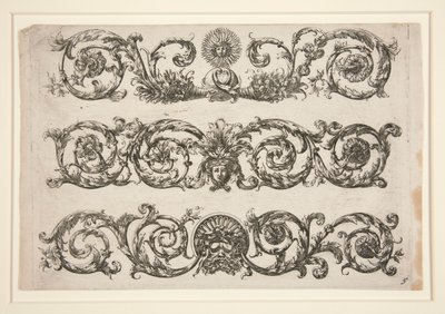 Ornamental Design with Floral Arabesques (Sun) by Unknown