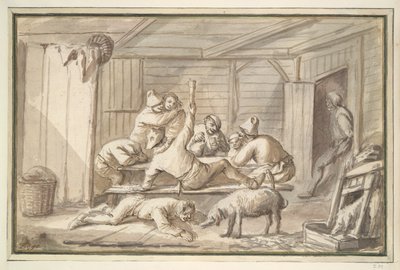 Peasants Drinking by Unknown