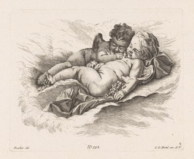 Sleeping Putti by Unknown