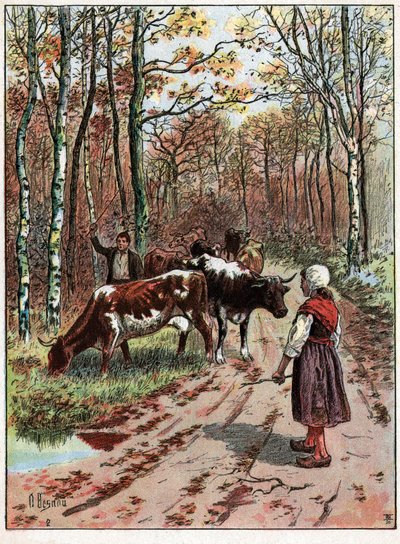 Herd of Cows by Unknown