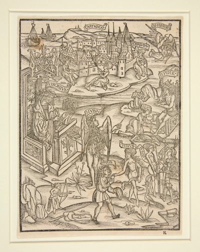Woodcut from the Strasbourg Virgil, 1502 by Unknown