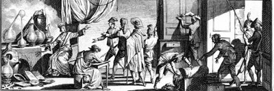 Arrest of Lavoisier in his studio. by Unknown artist