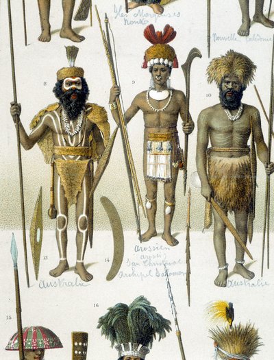 Australian Indigenous People in State Dress by Unknown artist