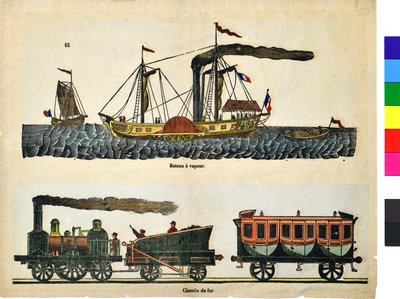 Steamship and Railway by Unknown artist