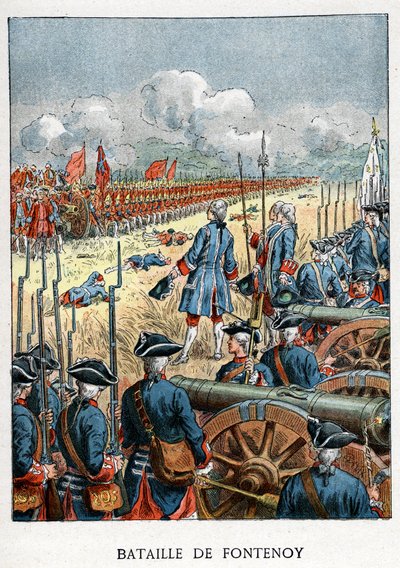 Battle of Fontenoy by Unknown artist