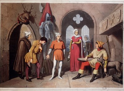 Castle interior in the Vosges, Strasbourg by Unknown artist