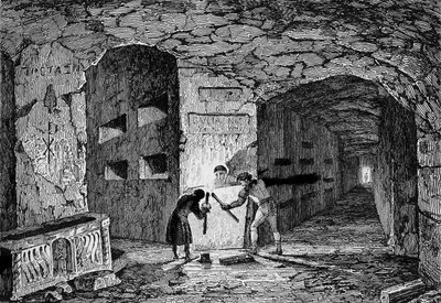 Catacombs of Rome (engraving) by Unknown artist