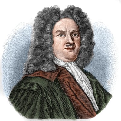 Christian Thomasius, German jurist and philosopher. by Unknown artist