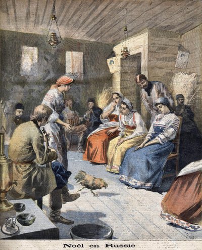 Christmas in Russia in 1894 by Unknown artist