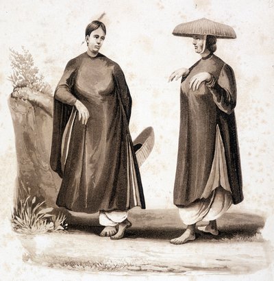 Cochinchinese women. Vietnam c. 1850 by Unknown artist