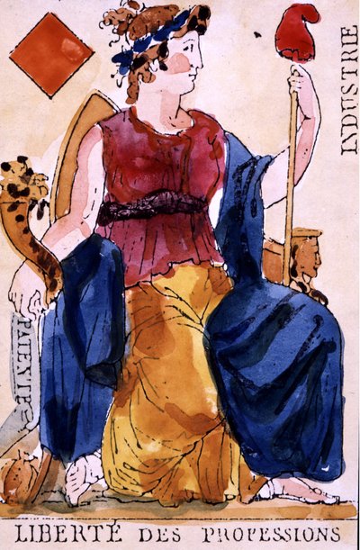 Freedom of Professions - Revolutionary Play Card by Unknown artist