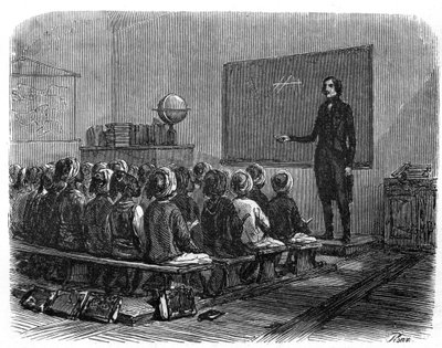 French school in Algeria in 1840. by Unknown artist