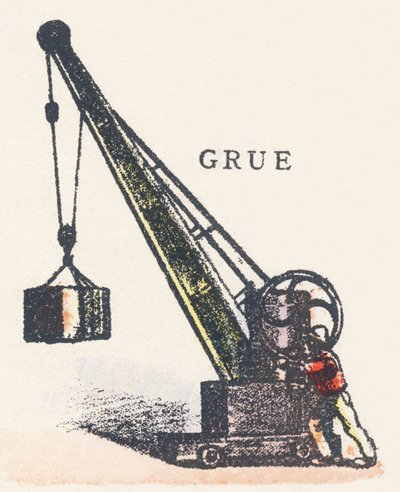 G: crane by Unknown artist