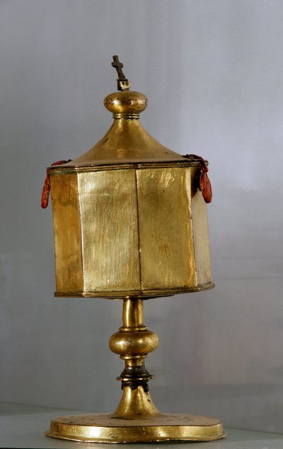 Gold-plated silver pyxide by Unknown artist