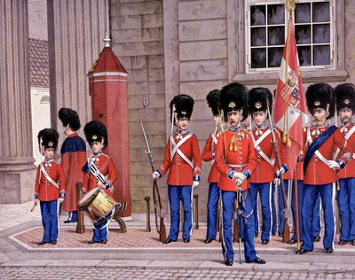 Grenadiers of the Danish Guard by Unknown artist