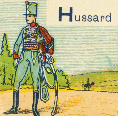 H as Hussard by Unknown artist