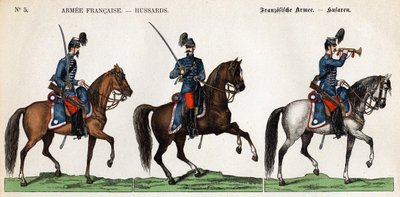 Hussars of the French army by Unknown artist