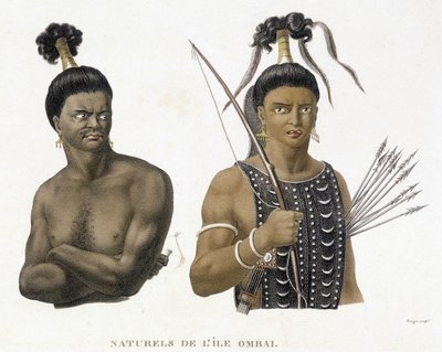 Indigenous people of Ombai Island by Unknown artist